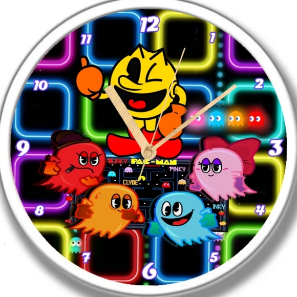 Pac man led lights clock - Picture 3 of 4